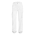 White high-waisted cargo pants shown from the front