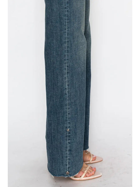 Elise INSEAM TRANSFER HIGH RISE A WIDE LEG JEANS