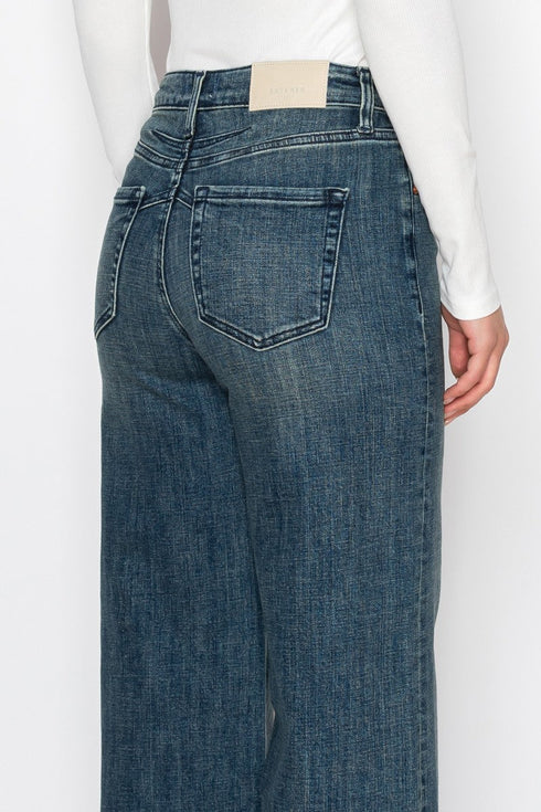 Elise INSEAM TRANSFER HIGH RISE A WIDE LEG JEANS