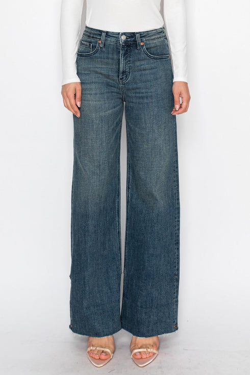 Elise INSEAM TRANSFER HIGH RISE A WIDE LEG JEANS