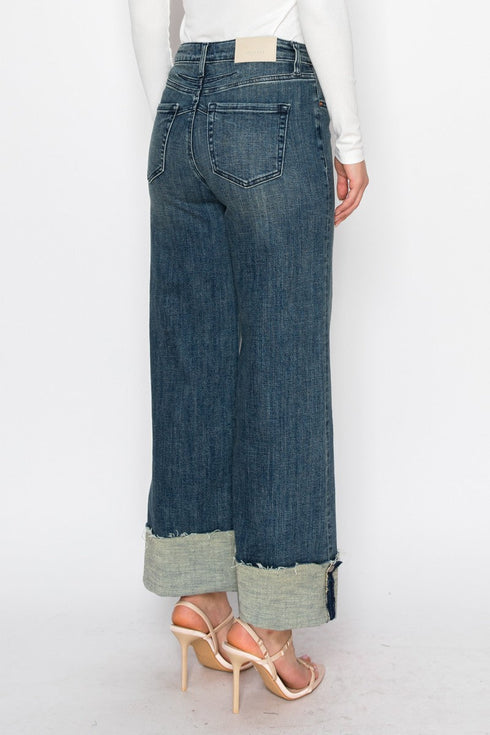 Elise INSEAM TRANSFER HIGH RISE A WIDE LEG JEANS