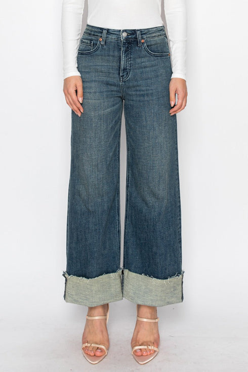 Elise INSEAM TRANSFER HIGH RISE A WIDE LEG JEANS