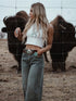 Elise INSEAM TRANSFER HIGH RISE A WIDE LEG JEANS