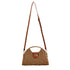 Khaki Stella crossbody bag showing the long removable strap