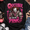 Pennywise In October We Wear Pink Halloween Graphic T-Shirt