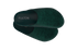 Forest Green Fulton shoes overlapping against black, upper and footbed view