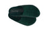 Forest Green Fulton house shoes overlapping on white, showing open backs