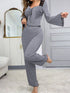 Lace Lounge Set - Flare Sleeve Top & Pants - Twice The Charm Boutique