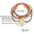 Supplier bracelet diagram showing individual strand lengths and extension chains
