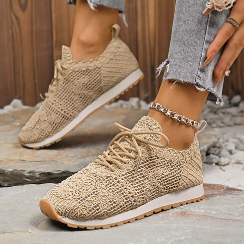 Round-toe lace-up sneakers — product image 19