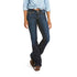 Ariat Jocelyn dark-wash bootcut jeans, front view on a model