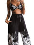 Women's Butterfly Print Two-Piece Set - Wide-Leg Pants - Twice The Charm Boutique
