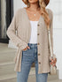 Lightweight ribbed button-up cardigan — product image 11