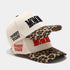 Leopard Baseball Cap - Embroidered Slogan Cotton Hat - Twice The Charm Boutique