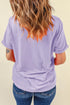 Women's Halloween Graphic Tee - Pink Purple Spooky Print - Twice The Charm Boutique