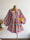 Plus Size Floral Romper with Tied & Ruched Details - Twice The Charm Boutique