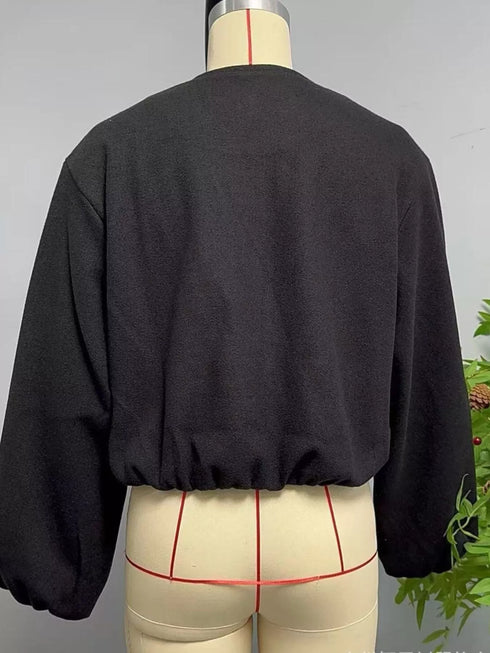 Women's Cropped Zip Up Jacket - Lined & Pocketed - Twice The Charm Boutique