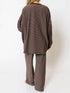 Striped Pajama Set - Dropped Shoulder Top & Pants - Twice The Charm Boutique