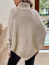 Cable Knit Turtleneck Cape Sweater - product image 3