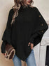 Cable Knit Turtleneck Cape Sweater - product image 8