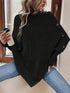 Cable Knit Turtleneck Cape Sweater - product image 13