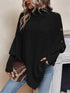 Cable Knit Turtleneck Cape Sweater - product image 15