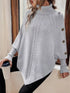 Cable Knit Turtleneck Cape Sweater - product image 18