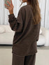 Striped Pajama Set - Dropped Shoulder Top & Pants - Twice The Charm Boutique