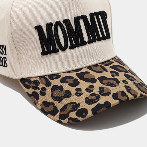 Leopard Baseball Cap - Embroidered Slogan Cotton Hat - Twice The Charm Boutique