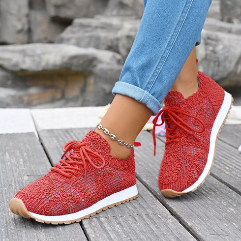 Round-toe lace-up sneakers — product image 15