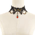 Halloween Skull Jewelry Set - Lace Necklace & Earrings - Twice The Charm Boutique