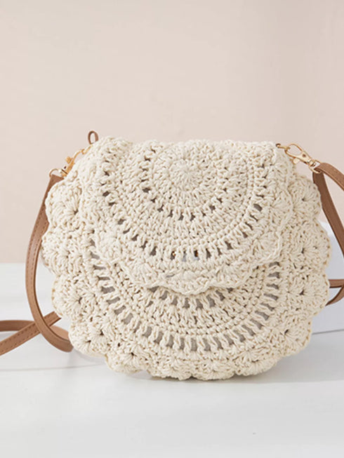 Off-White Crochet Crossbody Bag - Twice The Charm Boutique