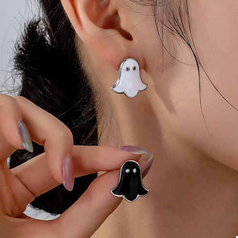 Halloween Ghost Stud Earrings - 2 Pair Set - Twice The Charm Boutique
