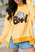 Halloween Ghost Long Sleeve Top - Sequin BOO Split Hem - Twice The Charm Boutique