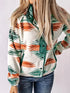 Women's Geometric Jacket - Button Front & Pockets - Twice The Charm Boutique
