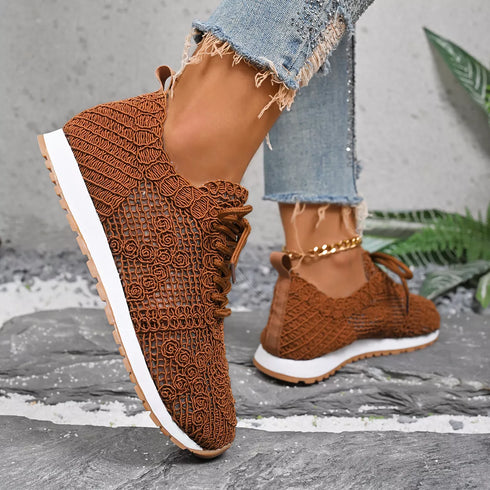 Round-toe lace-up sneakers — product image 13
