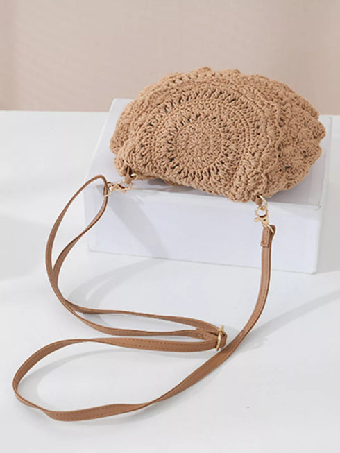 Off-White Crochet Crossbody Bag - Twice The Charm Boutique