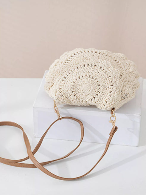 Off-White Crochet Crossbody Bag - Twice The Charm Boutique