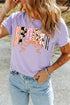 Women's Halloween Graphic Tee - Pink Purple Spooky Print - Twice The Charm Boutique