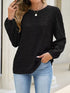 Floral Eyelet Lace Long Sleeve Blouse - product image 11