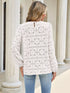 Floral Eyelet Lace Long Sleeve Blouse - product image 23