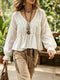 Floral V-Neck Flounce Sleeve Peplum Blouse - product image 1