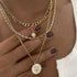 Four-Layer Pendant Necklace - Gold or Silver