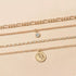 Four-Layer Pendant Necklace - Gold or Silver