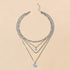 Four-Layer Pendant Necklace - Gold or Silver