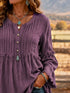 Fringe Trim Ruffle Sleeve Blouse – Sizes S–5XL - product image 2