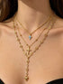 Gold Layered Cross and Heart Necklace