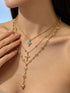 Gold Layered Cross and Heart Necklace