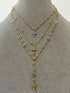 Gold Layered Cross and Heart Necklace