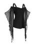 Halloween Gothic Buckle Strap Sheer Mesh Top - product image 3